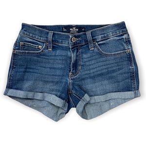 Hollister Low-Rise Short 3” Stretch Denim Shorts